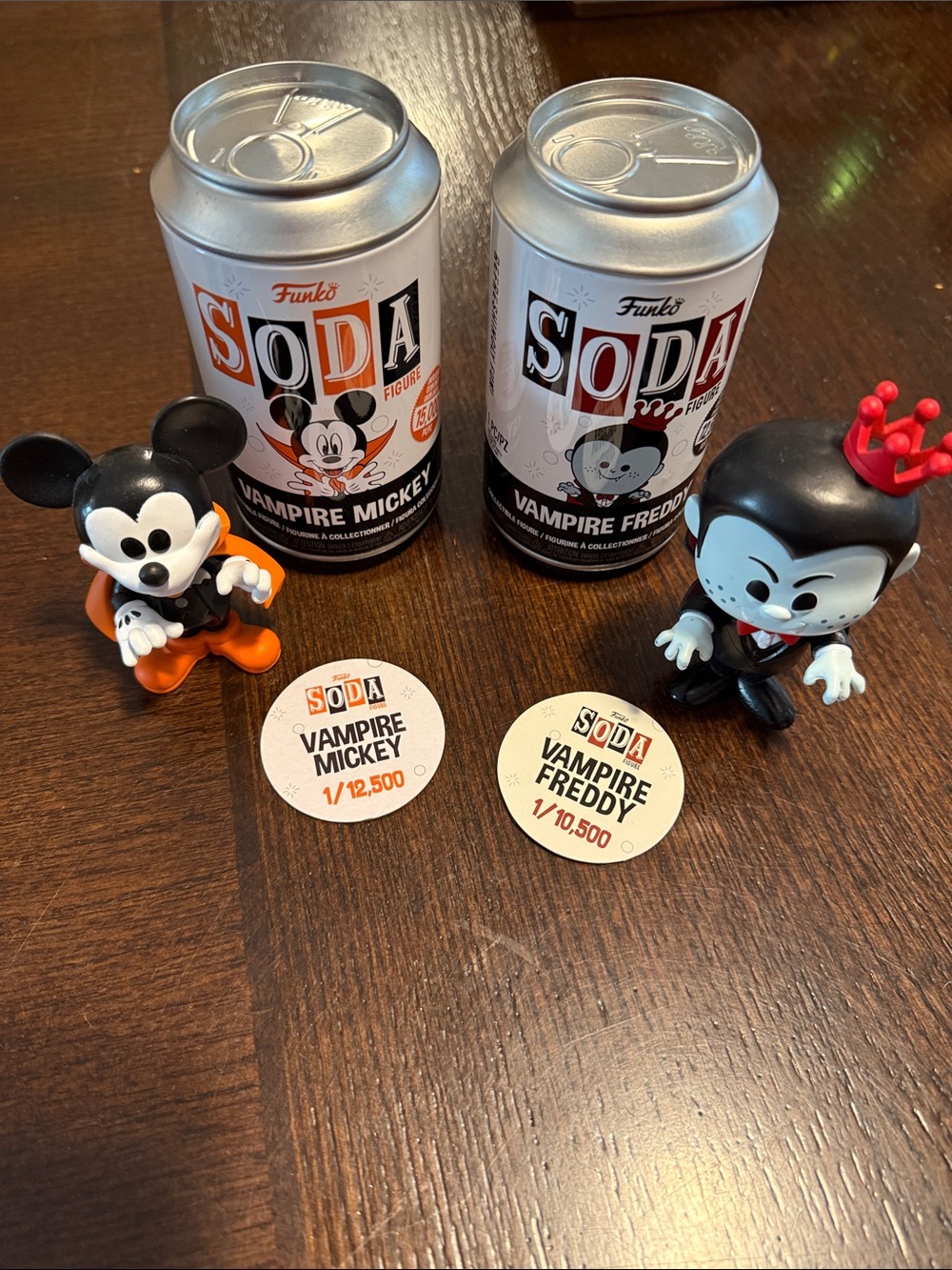 Funko Vampire Mickey & Vampire Freddy Soda Figures
